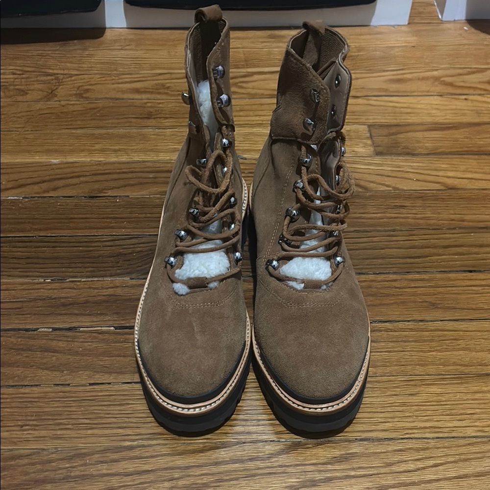 Marc Fisher Brown Winter Boots with Suede Finish